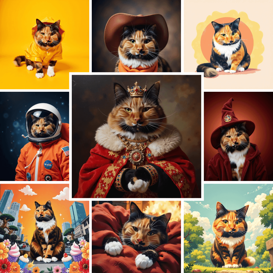 Create AI-generated Cat portraits