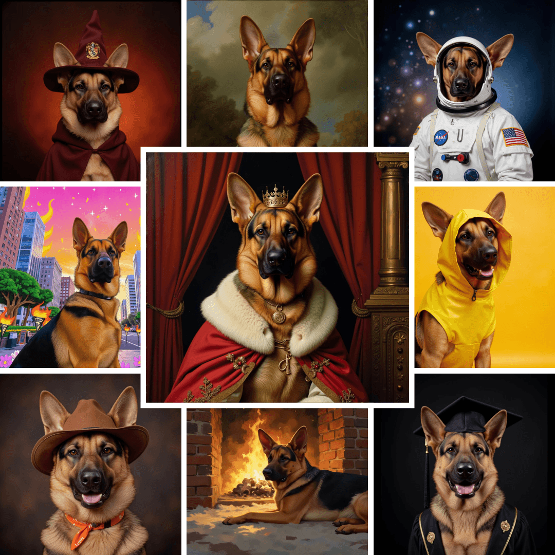 Create AI-generated Dog portraits