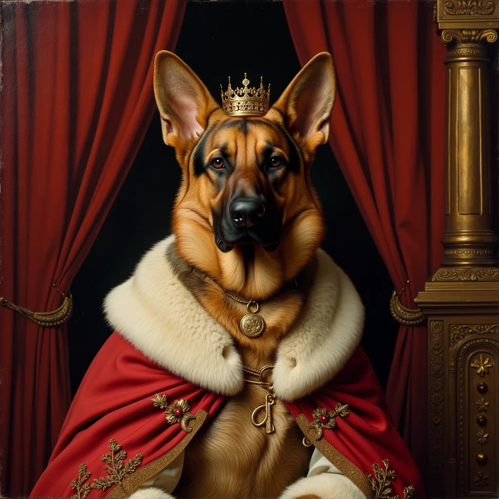 Royal Dog Portrait