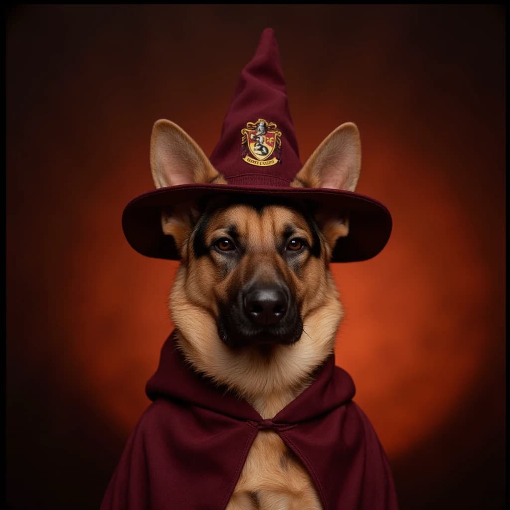 Wizard Dog Portrait